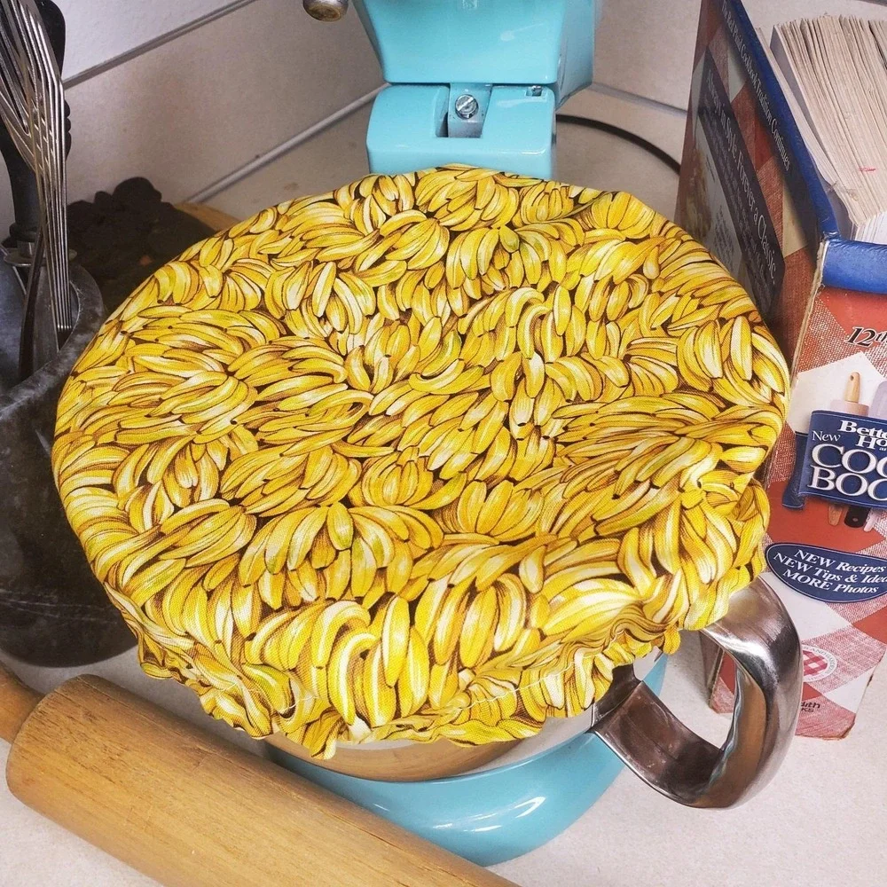 Color Block Sock Monkey Reversible KitchenAid Mixer‎ Mixing Bowl Cover Baking